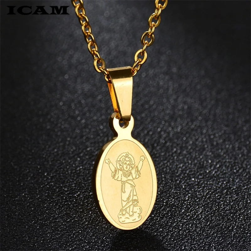 ICAM Прямая поставка ожерелье для мужчин и женщин Archangel St.Michael Protect Me Saint Protection Charm
