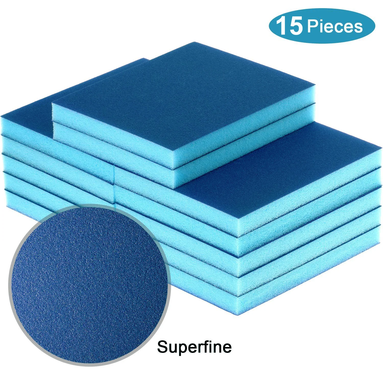 100 240grit Polishing Sanding Sponge Block Pad Sandpaper Assorted