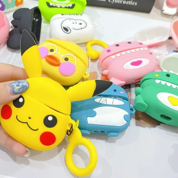 

Soft Silicone Cartoon Wireless Bluetooth Earphone Case For Apple AirPods Silicone Charging Headphones Cases For Airpods Pro case
