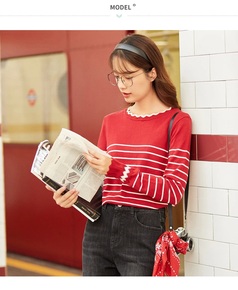 INMAN 2020 Autumn Winter New Arrival Jeans Loose Classic Simple Washed Mid-waist Raw-edged Cuffs Denim Cropped Pants