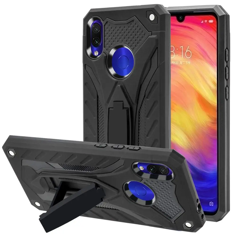 Чехол для Xiaomi Redmi Note 7 Чехол для Redmi 8 8A 7 7A 6 6A 5 5A роскошный противоударный жесткий силиконовый защитный чехол для телефона с подставкой