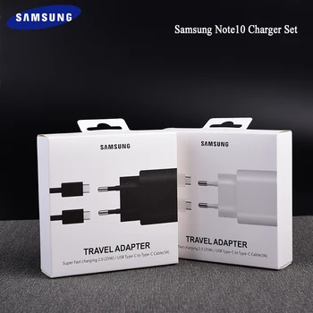 

Original SAMSUNG 25W Super PD Fast USB Charger Dual Type C Data Cable for Galaxy Note 10 10+ S11e S11+ S10+ S10e A90 A80 A70