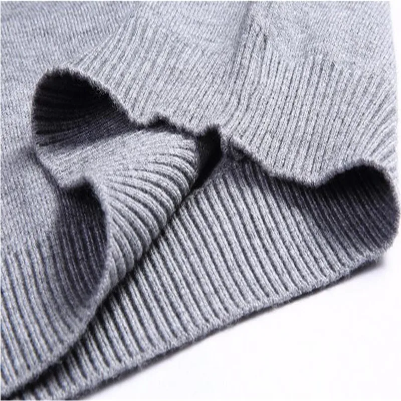 Niceautumn And Winter Pop Fashion Clothing Pullover Men Sweater V-neck Solid Color Slim Men Sweater