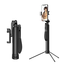 Селфи-палка для телефона Ручной Стабилизатор заполните светильник с дистанционным управлением по Bluetooth Управление удлинитель 80/110/160 см Портативный штатив монопод