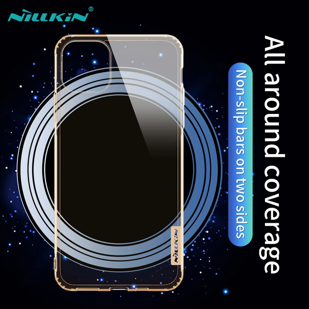 Brown Для iPhone 11 Pro Max чехол Nillkin мягкий натуральный ТПУ чехол для iPhone 11 тонкий силиконовый прозрачный чехол для iPhone 11 Pro Чехол - Цвет: Brown