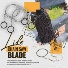 

EDC Emergency Survival Gear Stainless Steel Wire Saw Wood Outdoor Camping Hiking Manual Hand Steel Rope Chain Saw Travel Tool