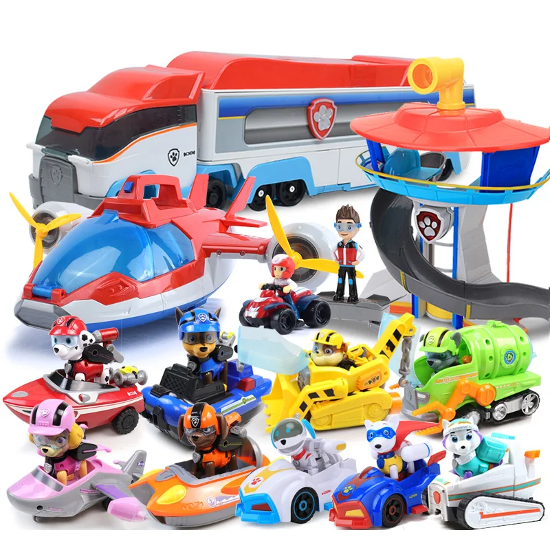 hale gerningsmanden Gamle tider Paw Patrol Action Figure Toy Sea Patroller Transforming Vehicle Paw Patrol  The Lookout Rescue Transport Vehicle Playset Toy Gift|Action Figures| -  AliExpress