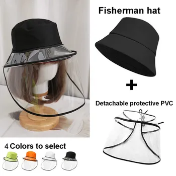 

Unisex Anti-spitting Protective Hat Dustproof Cover Fishermen Removable Cap Droplets Protection Hat Tapa protectora Dropshipping