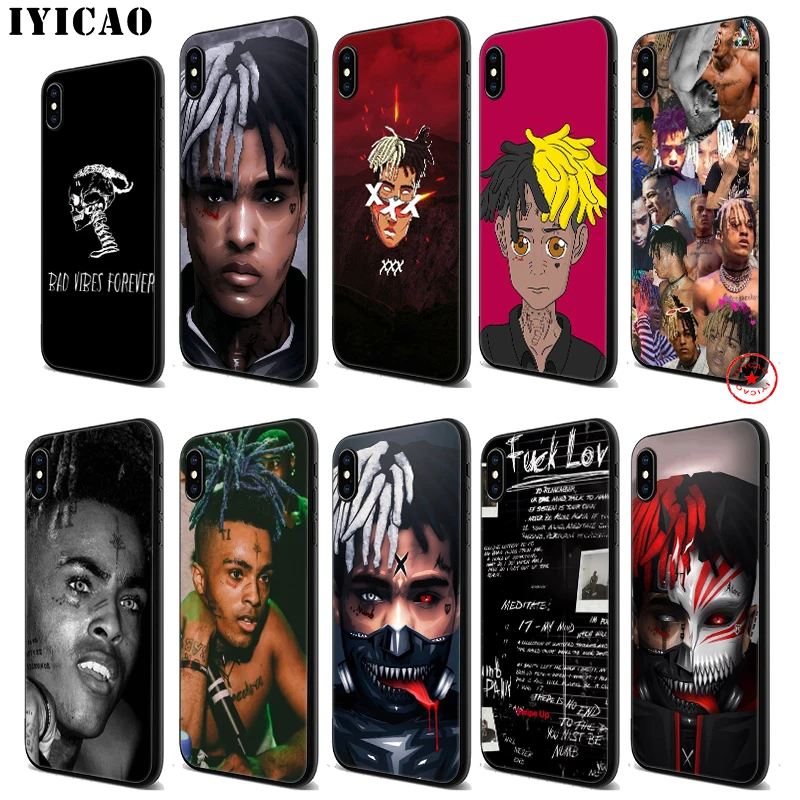 IYICAO XXXTENTACION Sad мягкий черный силиконовый чехол для iPhone 11 Pro Xr Xs Max X или 10 8 7 6 6S Plus 5 5S SE