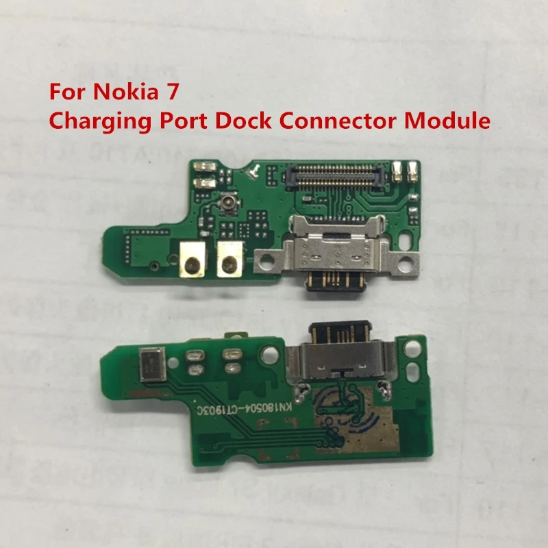 Для Nokia 7/7 Plus зарядный порт USB разъем гибкий кабель для 7 TA-1046 модуль зарядного