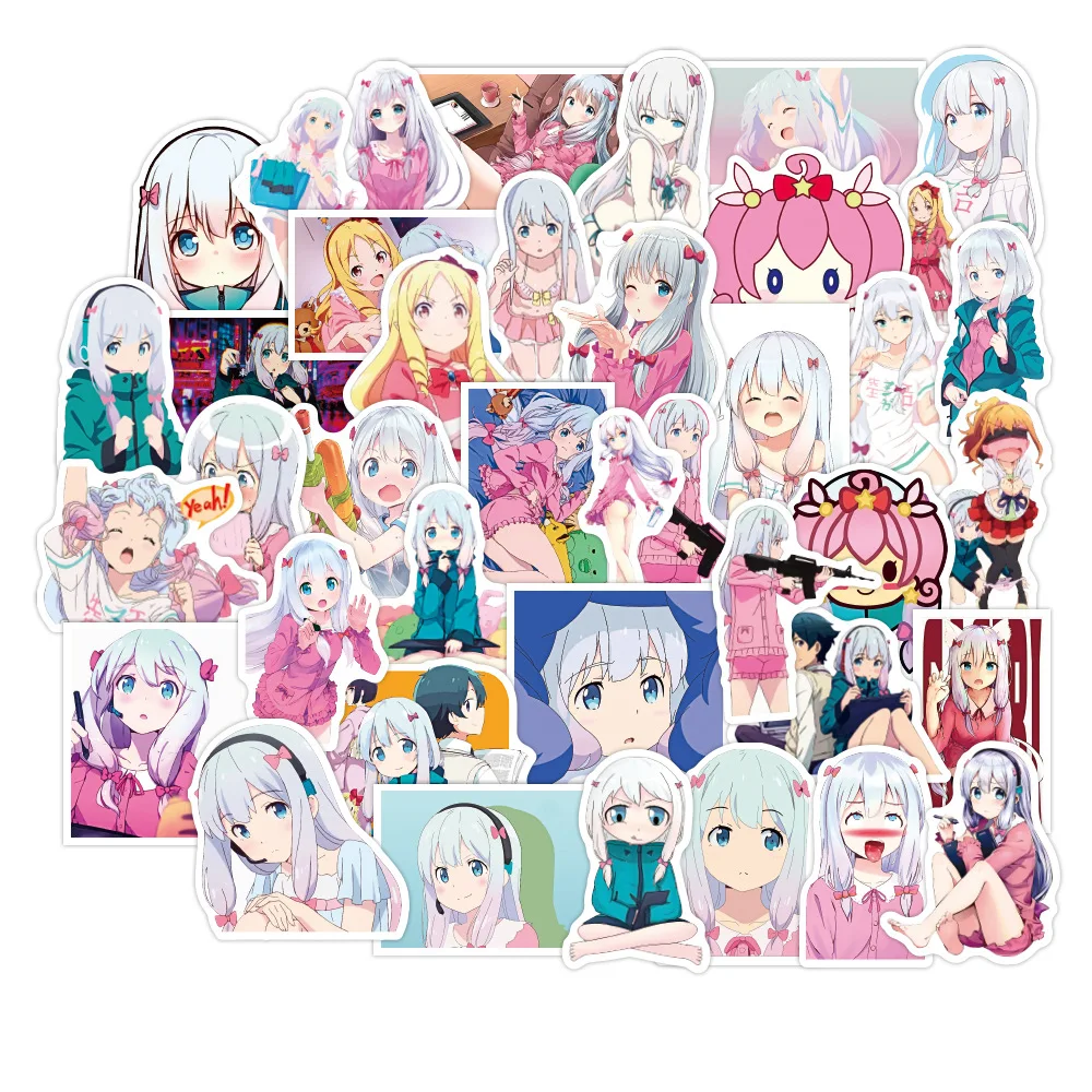 

50 шт. Eromanga аниме наклейки для учителей милые кавайные Izumi Sagiri наклейки для скрапбукинга аниме фотообои для ноутбука холодильника телефона