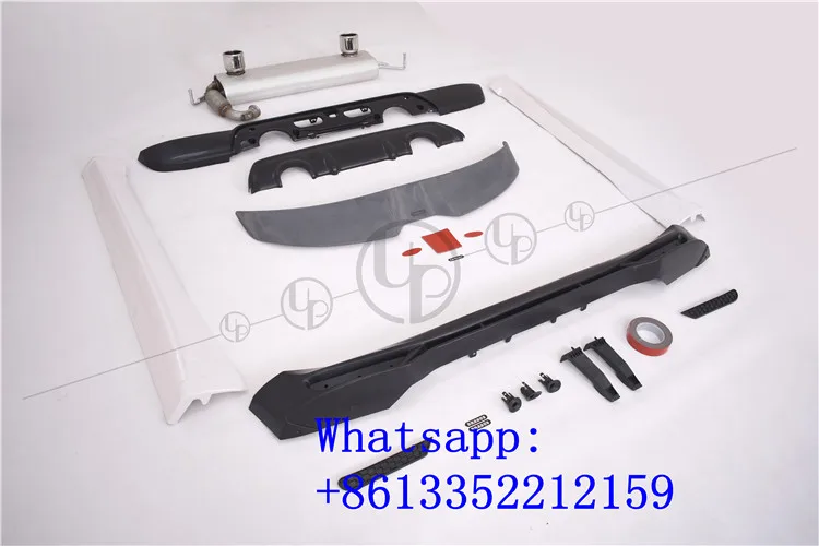 Smart 453, комплект для тела, подходит для Smart b, стильный комплект для тела, передняя губа, боковая юбка, задний диффузор, спойлер и выхлоп