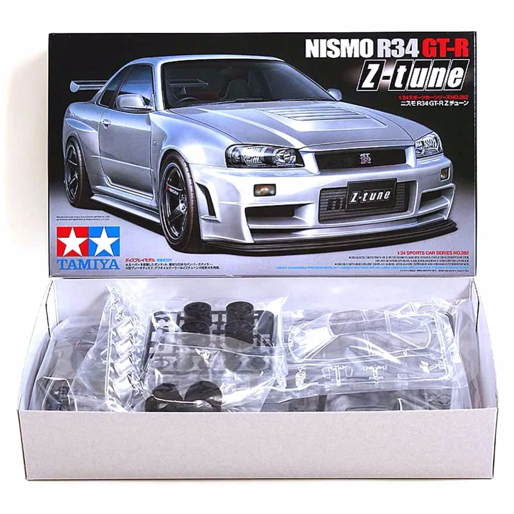 Tamiya 24282 Сборная модель автомобиля строительные комплекты масштаб 1/24 Nismo Skyline GTR R34 Z
