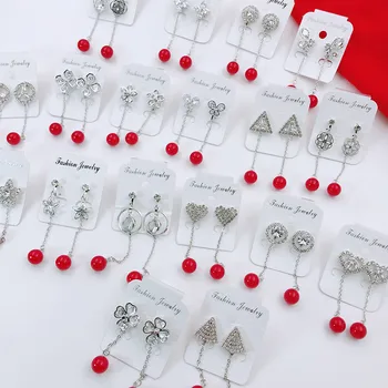 

30 Pairs/lot women earring set luxury fashion earrings wholesale women jewelry earrings lot 201106-166
