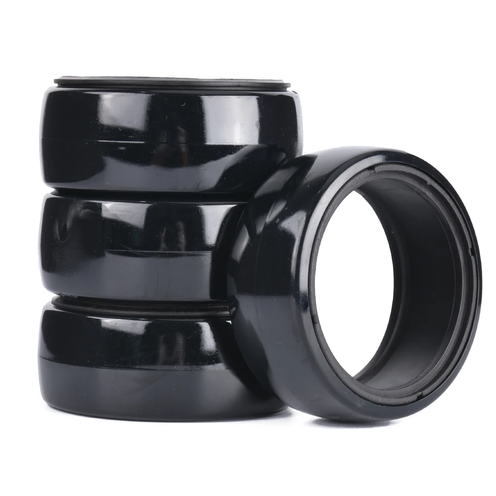 4PCS Drift Tire Smooth Tire Skin With Black Lining for 1/10 RC Electric Remote Control Drift Car Sakura D5 94123 MST YD-2