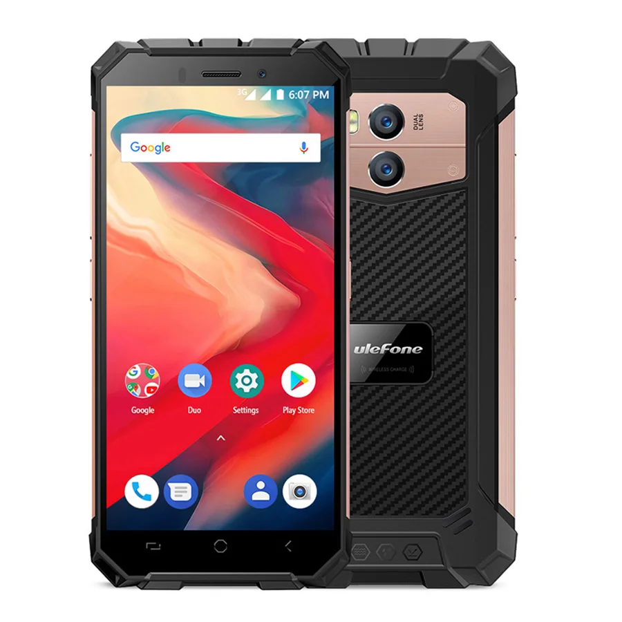 Ulefone Armor X2 водонепроницаемый IP68 смартфон 5," HD 18:9 четырехъядерный Android 8,1 2 Гб ОЗУ 16 Гб ПЗУ 13 МП NFC 5500 мАч 3G мобильный телефон