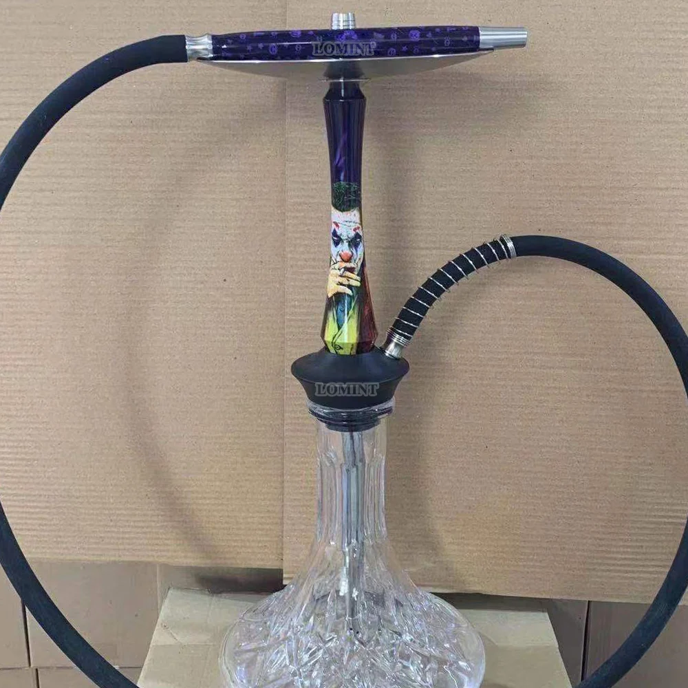LOMINT Funny Comics Large Hookah Shisha Set Heavy Chicha Glass Base High Quality Narguile All Accessories 60cm Height LM833
