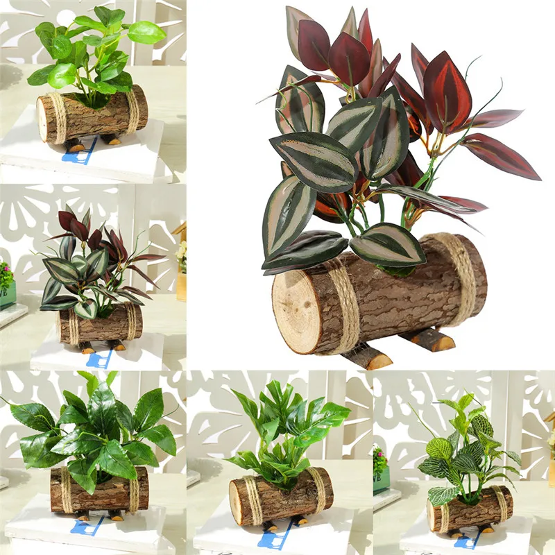 NEW Artificial Plants Bonsai Small Tree Pot Plants Fake Flowers Potted Ornaments For Home Decoration Hotel Garden Decor