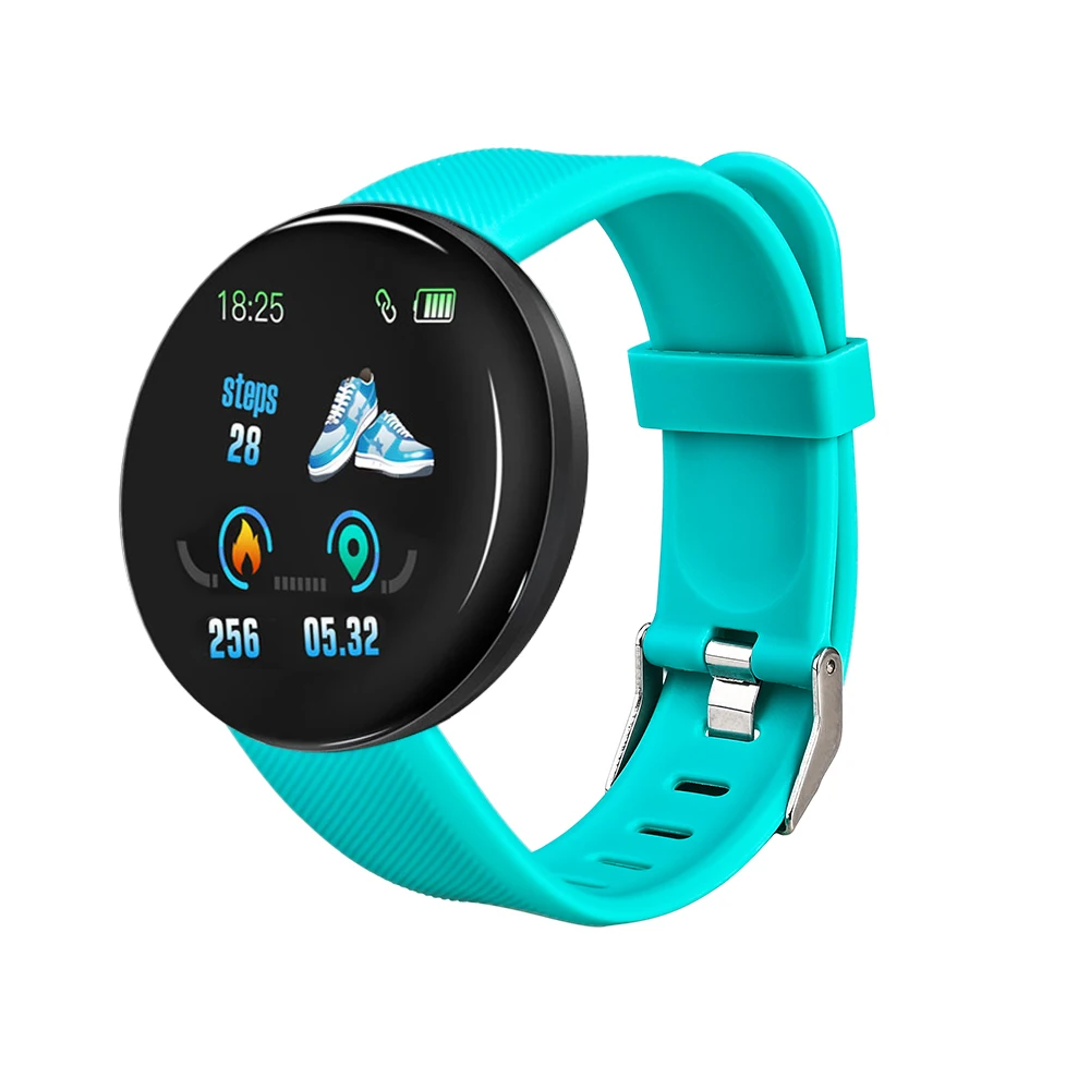 Rovtop D18 Bluetooth Смарт-часы для мужчин и женщин кровяное давление смарт-трекер Шагомер 116 плюс умные часы для Android IOS - Цвет: D18 green