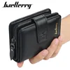New Business Men Wallets Zipper Card Holder High Quality Male Purse New PU Leather Vintage Coin Holder Men Wallets 1