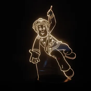 

Peoples Hero Fireman Sam 3AA Battery Powered Dropshipping Bright Base for Indoor Decor LED Night Light Lamp Decor Dropshipping