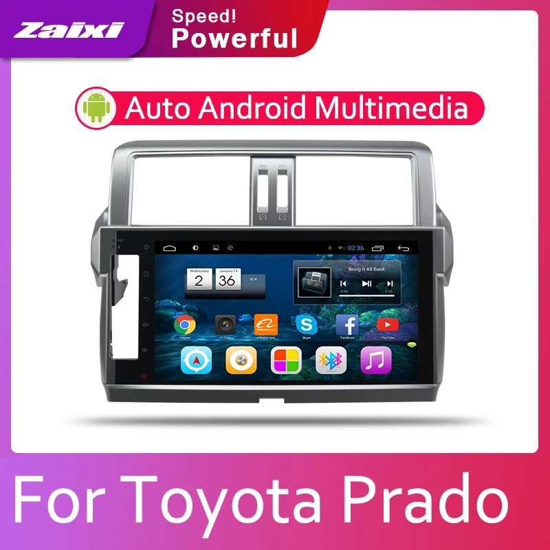 

For Toyota Land Cruiser Prado 150 2014 2015 2016 2017 Accessories Car Android Multimedia Player GPS Navigation System Radio 2din