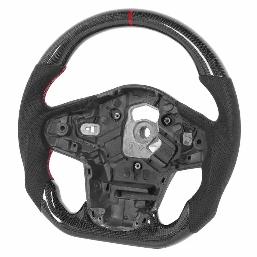 Carbon Fiber Steering Wheel Perforated Leather Fit for Toyota GR Supra