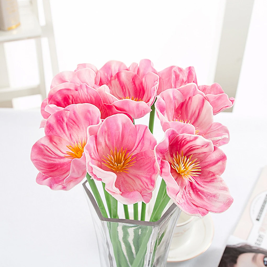 1PC Artificial Floral Decor Home Office PU Fake Flower Wedding Ceremony Mini | Дом и сад