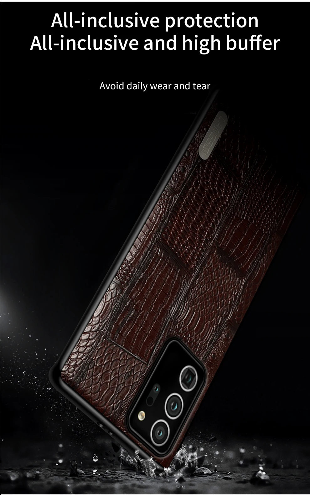 Genuine Leather Retro Splice Case For Samsung Galaxy Note 20 Ultra Note 10 9 A32 A72 A52 A71 A51 S10 S8 S9 S20 S21 Plus S20 FE