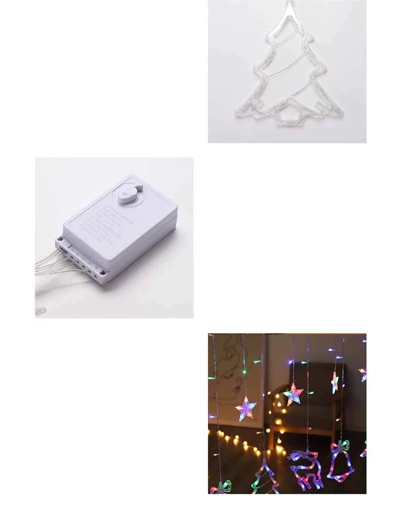 RTGBRT, Рождественская занавеска, оконный светодиодный светильник, звездная гирлянда с колокольчиками, лампы для праздника, вечеринки, струнный светильник, s, свадебный фонарь, сказочный светильник s