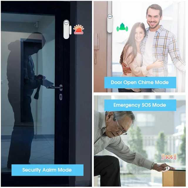 KERUI D121 Burglar Security Alarm System Protection Alarm Wireless Door Sensor Vibration Detector Shock Sensor 3