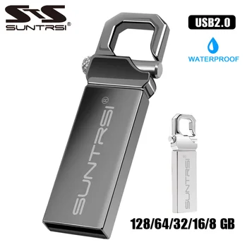 Suntrsi USB флеш-накопитель 2,0 металлическая Флешка высокоскоростная USB флешка 32 ГБ флеш-накопитель реальная емкость 16 Гб USB флеш-накопитель Бесп...
