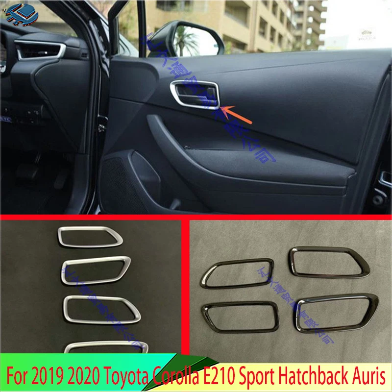 Для 2019-2021 Toyota Corolla E210 Sport хэтчбек Auris ABS хромированная для внутренней дверной ручки