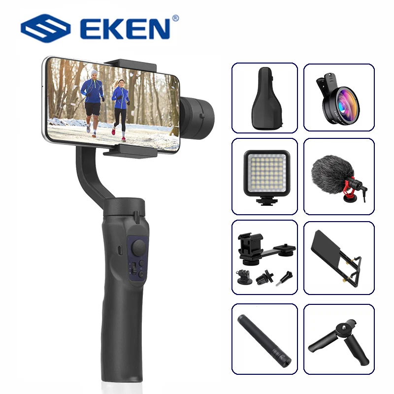 Estabilizador de mano EKEN H4 3 Axis, teléfono móvil, grabación de vídeo, teléfono inteligente, cardán para cámara de acción, teléfono móvil|Gimbal de mano|   - AliExpress