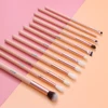 BEILI Professional Rose Eye makeup brushes Golden Natural Goat Pony Synthetic Hair Eye shade Eyeliner Contour Makeup Brush Set ► Photo 2/6