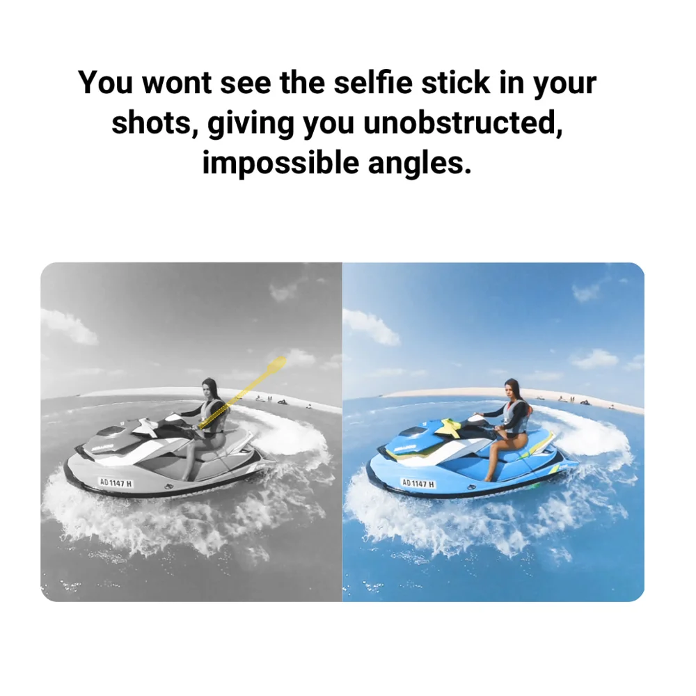 3m Ultra-Long Carbon Fiber Invisible Selfie Stick Insta360 X3 ONE X2 / ONE R / X GoPro Max hero 12 11 10 9 8 7 DJI selfie stick tripod,selfie stick,sports camera selfie stick