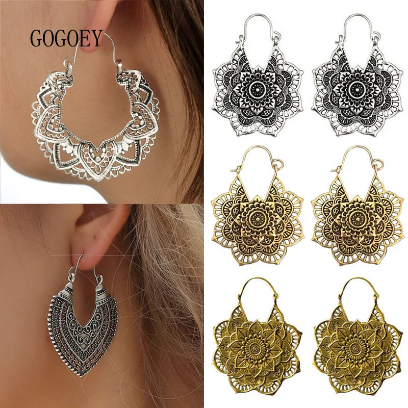 GOGOEY 18 видов стилей Boho ажурные антикварные серебряные Тоны Цыганский родовой