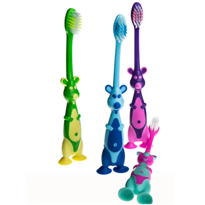 Cepillo de dientes de cerdas suaves para bebés, limpiador de dientes de animales, conjunto de cepillos para entrenamiento Dental, 1 Uds.