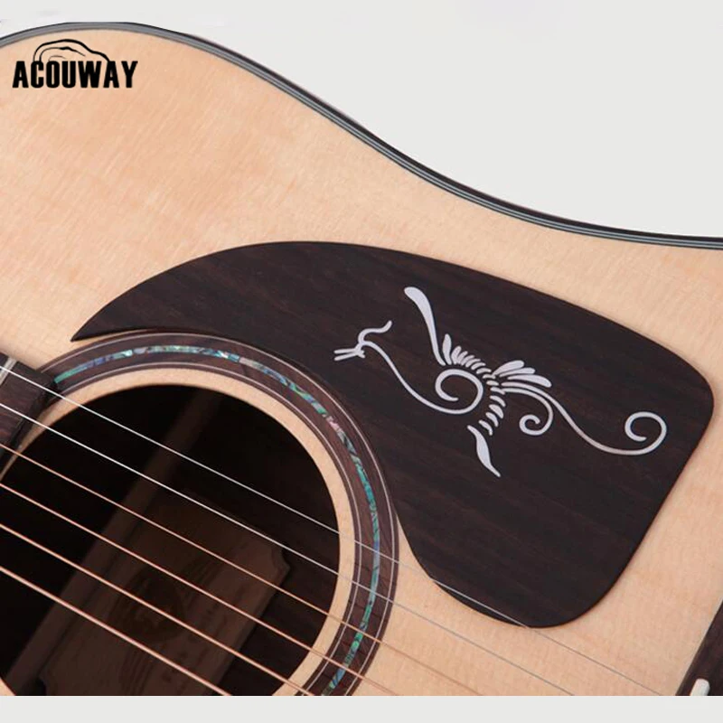 Наклейка для акустической гитары Acouway твердая наклейка из розового дерева 40