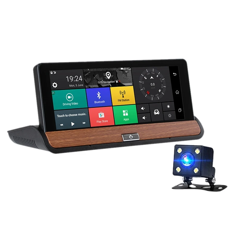 

Center Console Navigator Dual Lens Hd Night Electronic Dog 7 Inch Driving Recorder Bluetooth Model: 681 With Reversing Photograp