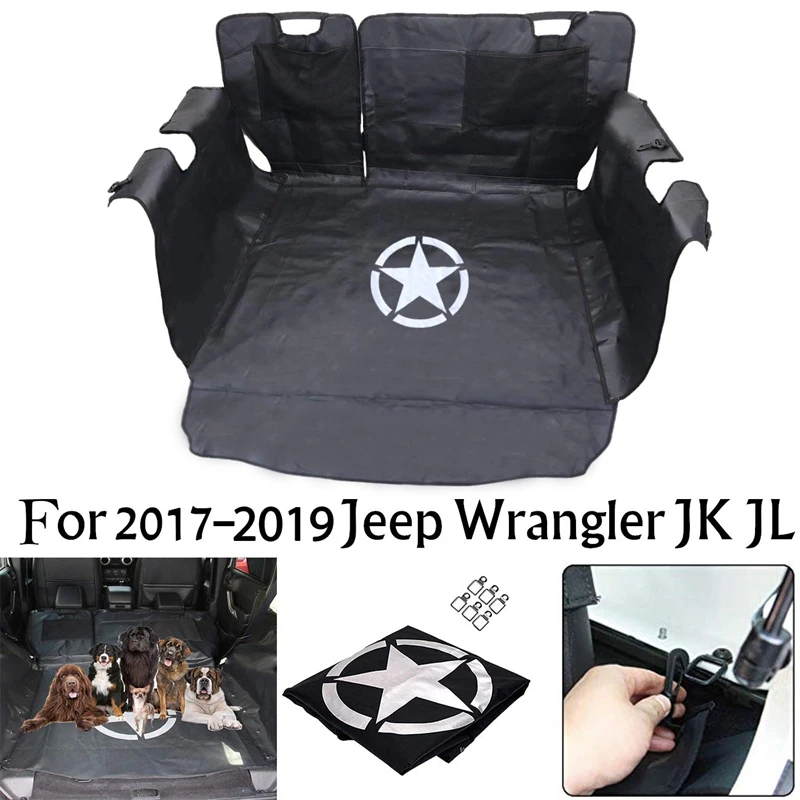 Защитные чехлы для домашних животных, чехлы для сидений для собак, чехлы для Jeep Wrangler JK JL 4 двери 07-19 гамак с водонепроницаемым стойким к пятнистым гипоаллергенным