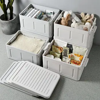 

New 1Pc Durable Home Foldable Plastic Large Capacity Sundries Toy Storage Box Container Clothes Organizer