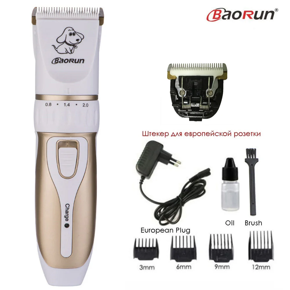 White Add 1pcs Blade Профессиональный триммер для стрижки домашних животных и собак, машинка для стрижки кошек и животных, бритва, электрические ножницы, машинка для стрижки волос для собак - Цвет: White Add 1pcs Blade