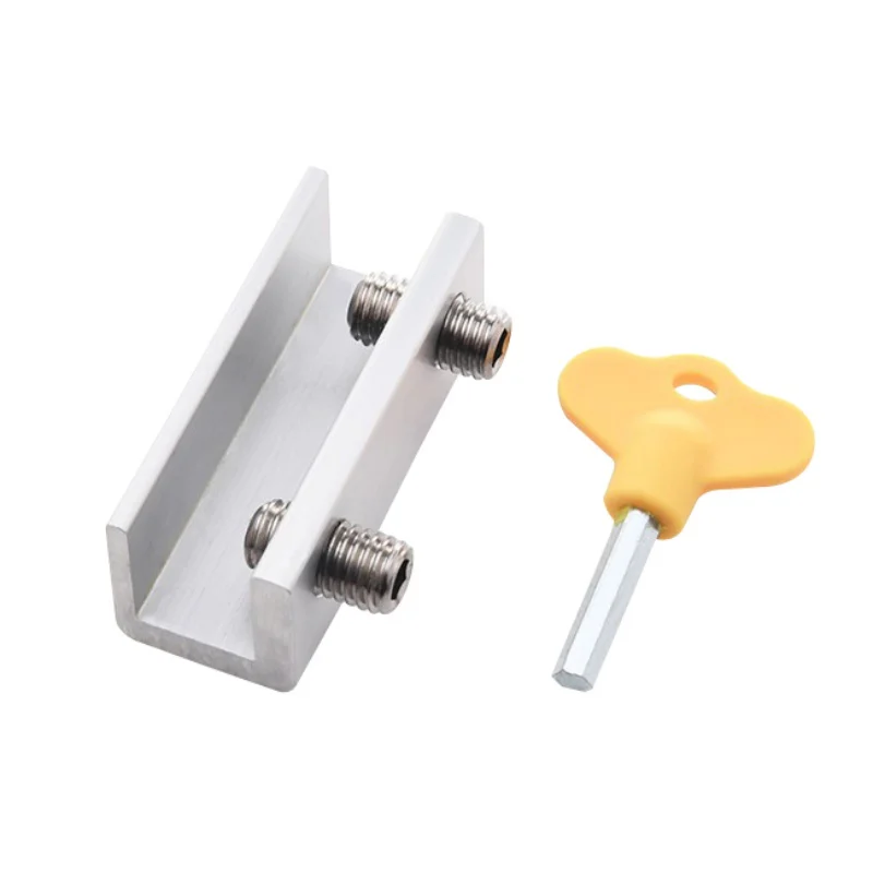 

Double Buckle Anti-theft Lock Screen Lock Stopper Window Security Lock Adjustable Sliding Door Frame Locks For Home And Office