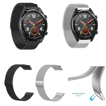 

Luxury Band Strap For Huawei WATCH GT Replacement Milanese Magnetic Watch Band Strap Compitable For Huawei WATCH GT 22MM