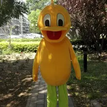 Костюм талисмана желтой утки, вечерние костюмы для костюмированной вечеринки, наряд для Хэллоуина для взрослых, с фабрики