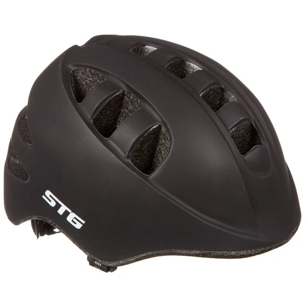 Children's helmet STG &quotMA-2-B&quot size XS (44-48 cm) black with a flashlight in the clasp Cycling Sets Equipment Sports Entertainment |