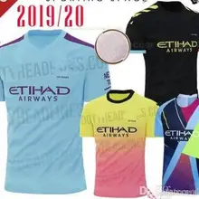 19 20 Футбольная Футболка JESUS DE BRUYNE KUN AGUERO MAHREZ G. JESUS BERNARDO SANE, футболка для взрослых MENDY WALKER SILVA