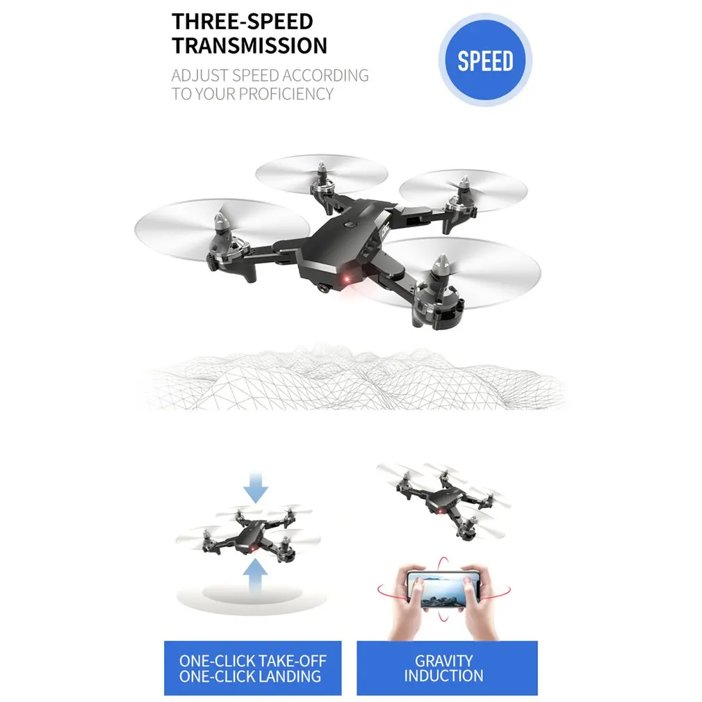 CS-7 gps 2,4G складной Радиоуправляемый Дрон с 1080P WiFi камерой летательный аппарат пульт дистанционного управления игрушки Безголовый режим Радиоуправляемый вертолет