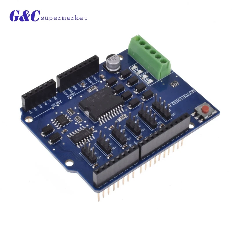 L298N L298P R3 модуль драйвера двигателя постоянного тока Щит 5V 12V 2A h-мост 2 пути для Arduino